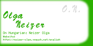 olga neizer business card